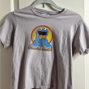 Sesame Street Kids Tee with Cookie Monster Design